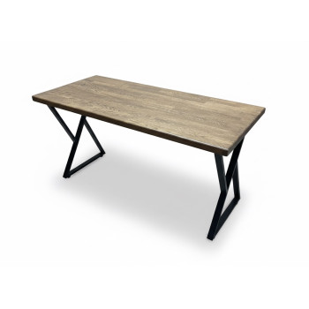 Cтол дубовый в стиле лофт Z 600х1400х780мм