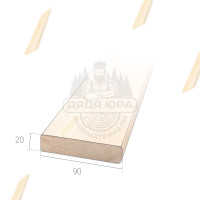 Штакетник деревянный для забора прямой Ель 20х90х2700 сорт С