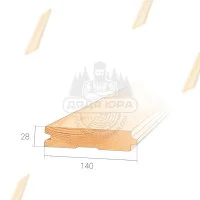 Шпунтованная доска из лиственницы 28х140 Сорт Экстра