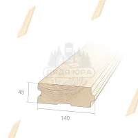 Шпунтованная доска Сосна 45х140х6000 мм Сорт А