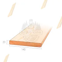 Прямая фасадная доска Лиственница 20х140х4000 сорт С
