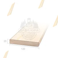 Планкен прямой Ель 20х120х3000 сорт С