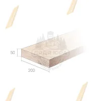 Обрезная доска Ольха 50х200х4000 мм