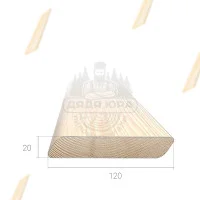 Планкен скошенный Сосна 20х120х3000мм сорт А